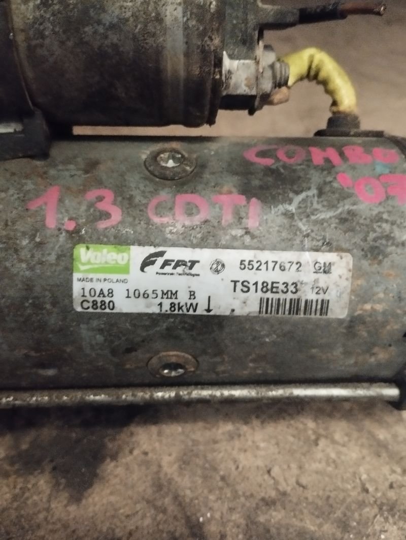 motor de arranque Opel combo 1.3 CDTI | Ref. 55217672 - Imagen 5