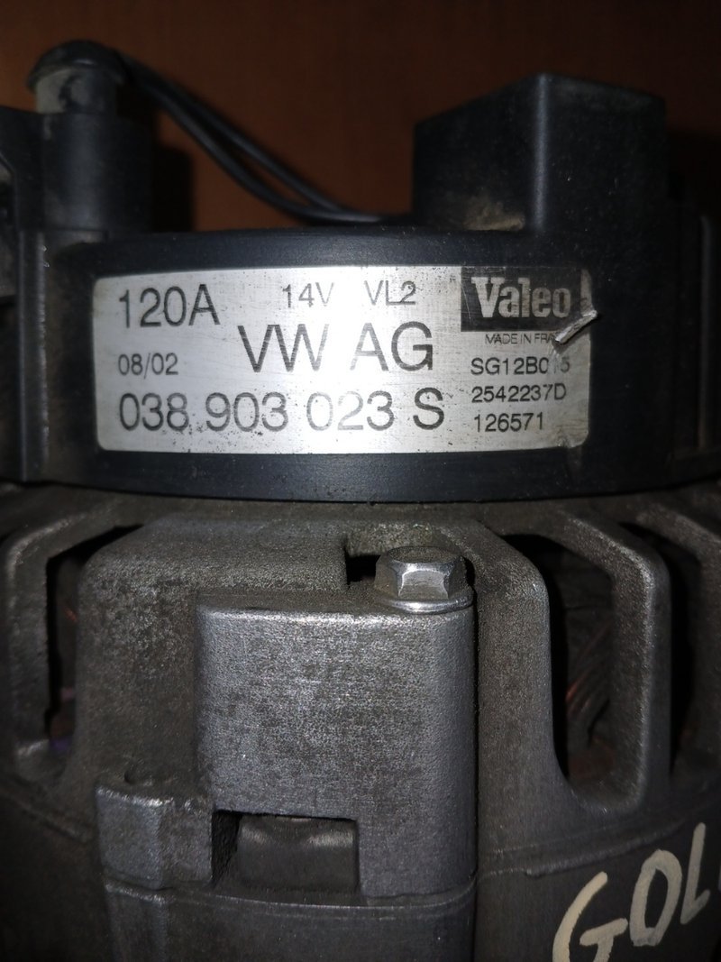 Alternador Golf IV 1.9 TDI | Ref. 038903023 - Imagen 3