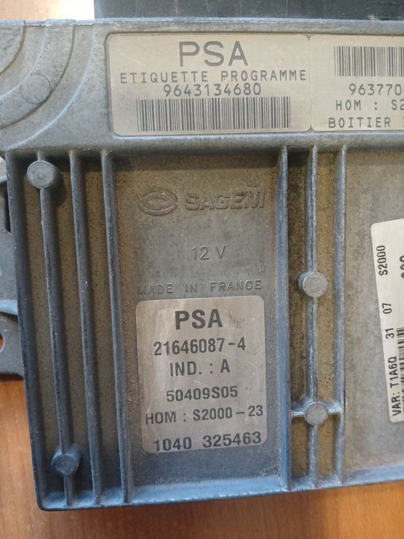 Centralita Motor PSA Peugeot 206 1.4 G 2004 | Ref. 9643134680 - Imagen 2