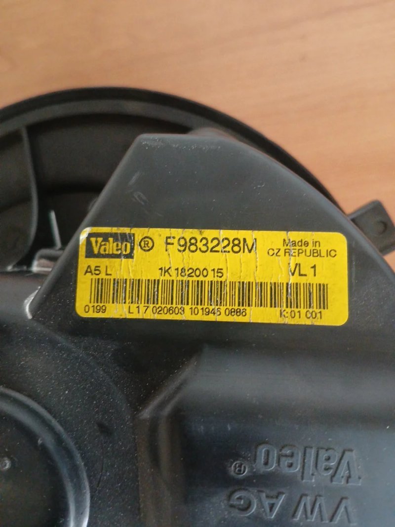 Motor calefacción Valeo F983228M Audi A3 VW Touran - Imagen 4