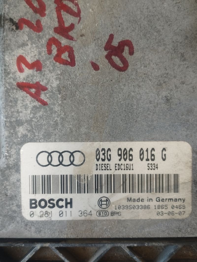Centralita ecu Audi A3 2.0 TDI BKD 05 | Ref. 03G906016G - Imagen 4